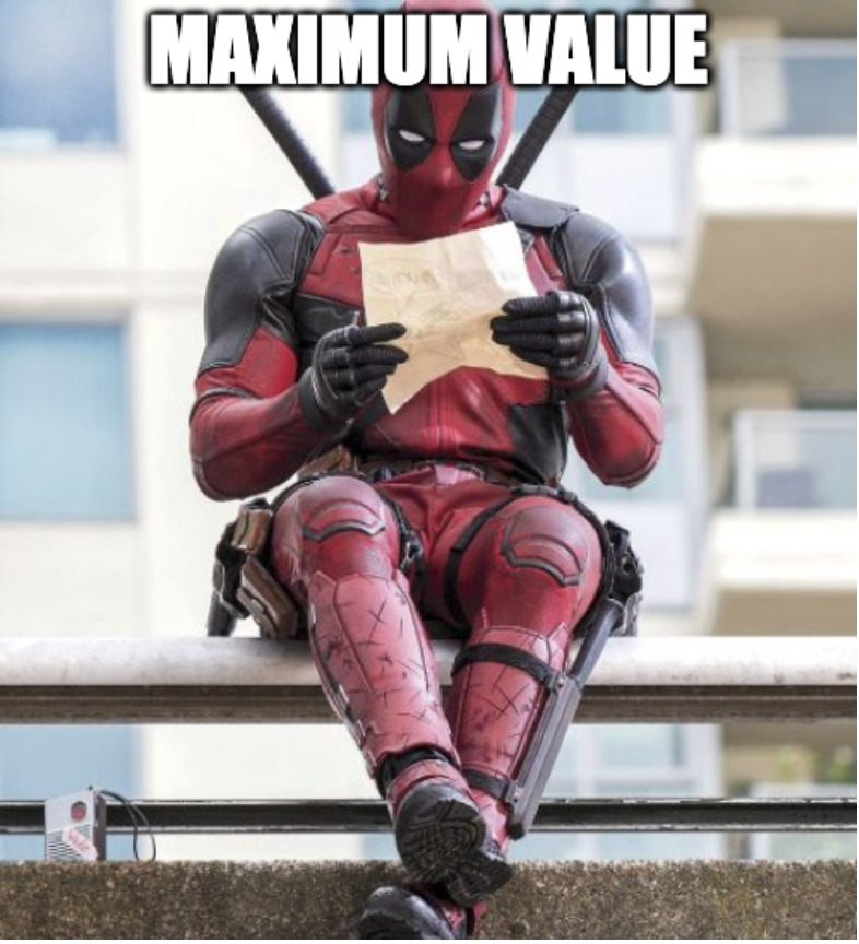 deadpool maximum value